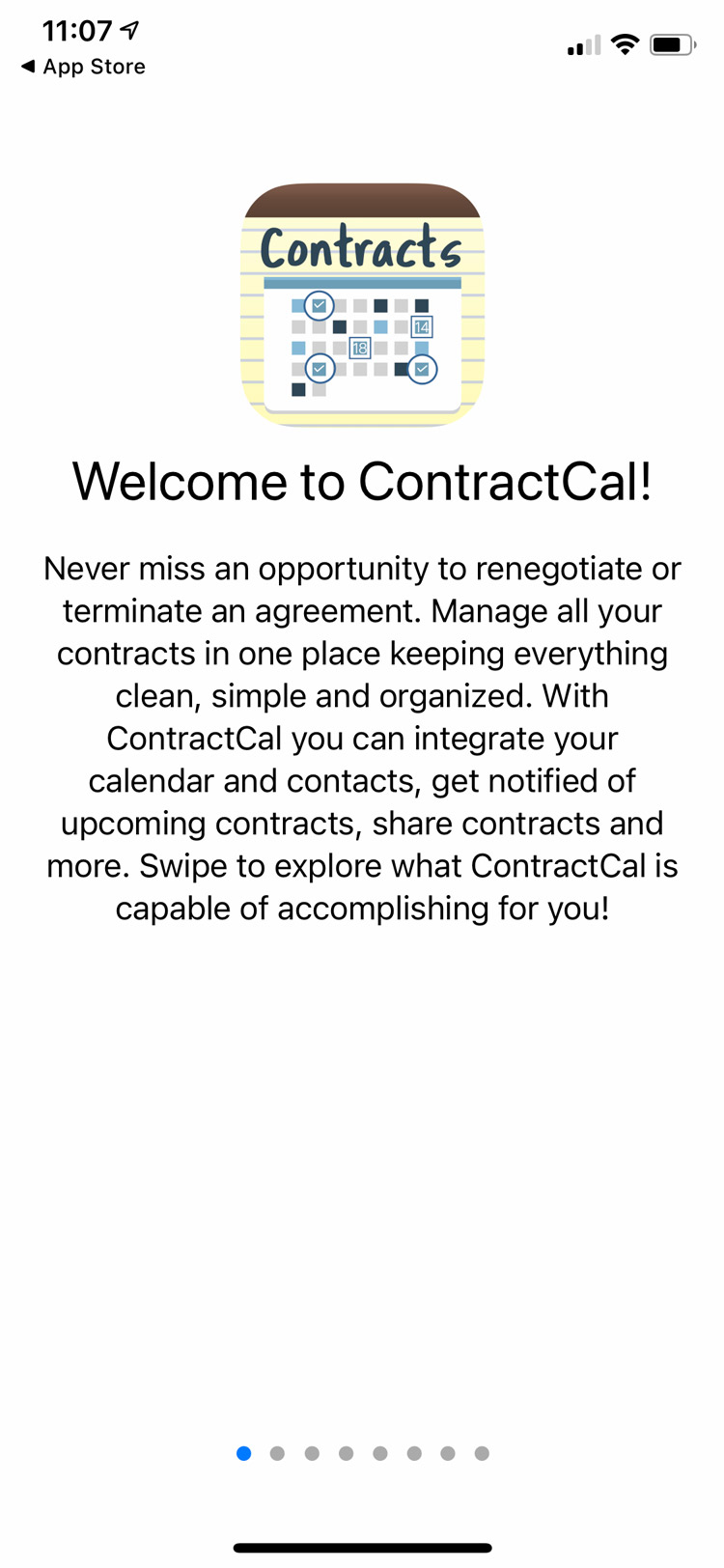 Mobile App Welcome Screen